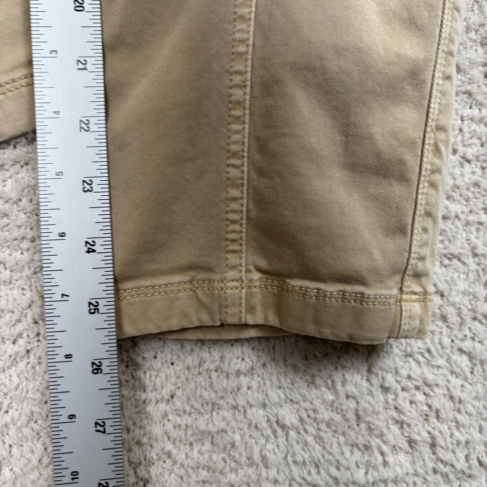 Chico's Pants Womens 2R/Lg 12 Khaki Flat Front Stretch Waistband Straight Leg‎ - Picture 9 of 14